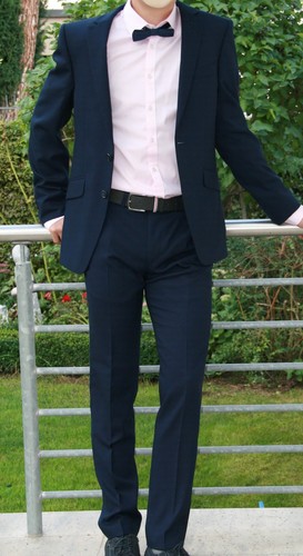 Anzug sakko hose dunkelblau - anzug,