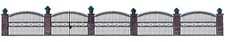 Busch 6016 H0 Schmiedeeiserner Zaun