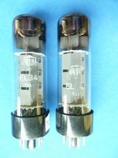 Zwei Röhren EL34 RSD / RFT -
