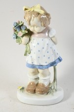 C25U32- Gräfenthal Porzellan Figur Blumenmädchen
