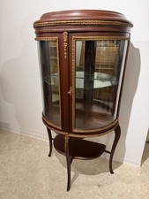 Antik Vitrine halbrund