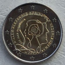 2 Euro Gedenkmünze Niederlande 2013 Königreich / König Willem unz.