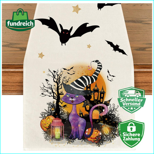 Halloween deko tischläufer - halloween,