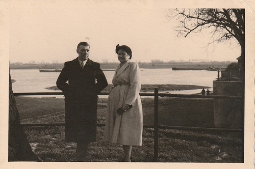 Vintage foto paar feinen - in,