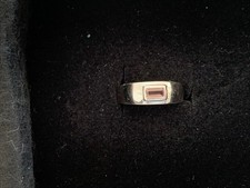 Pinkfarbener Turmalin Herren- Silberring Ringgröße s. Fotos