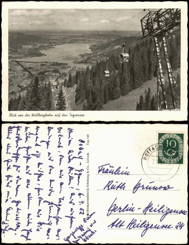 Ansichtskarte bad wiessee - ansichtskarte,