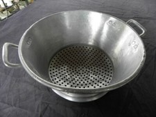 Küchensieb Nudelsieb Abtropfsieb Standsieb Nr. 26  Rein-Aluminium Vintage