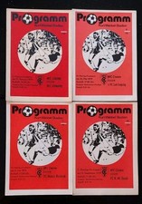 4 Fußballprogramme HFC Chemie