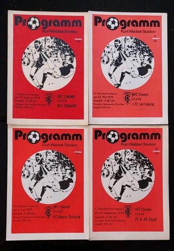 Fußballprogramme hfc chemie - 4,