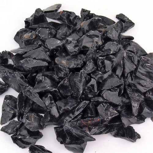Obsidian schwarz edelsteine - schwarz,