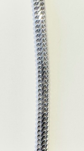 585 weißgold panzerarmband - 585,