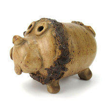 Cooper Keramik Spardose HUND Terry Davis Design Pottery Money Bank DOG