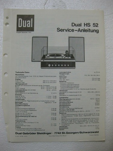 Dual service anleitung - dual, hs