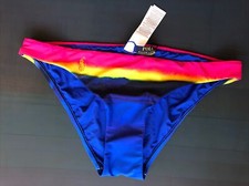Ralph Lauren Bikini Hose Größe 36 neu blau gelb pink sehr edel UVP 89 €