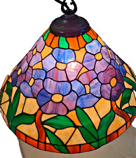 Tiffany Hängelampe Blätter und Blüten 50 cm Durchmesser