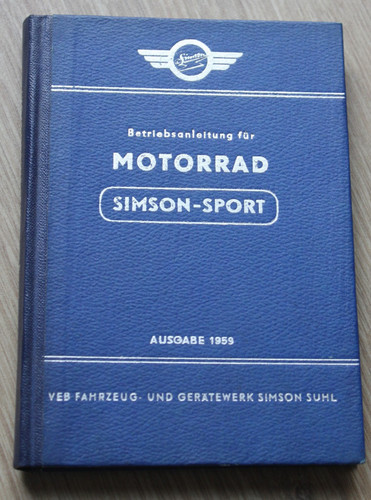 Betriebsanleitung motorrad awo - motorrad,