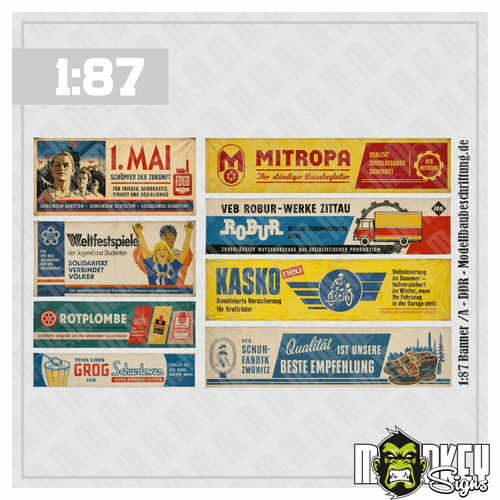 Ddr werbebanner set - werbebanner,