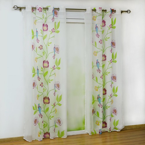 Gardinen stores blumenmuster - gardinen,