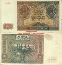 POLEN  POLAND  100 Zloty 1941(