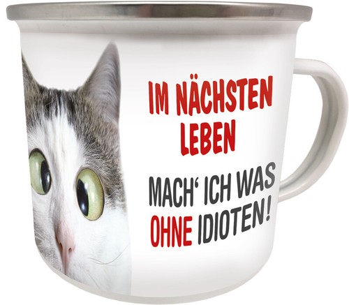 Emaille becher im - 0,5,