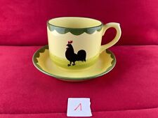 Zeller Keramik - Hahn und Henne - Jumbotasse mit Untertasse 0,5l TOP
