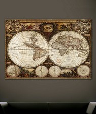 WELTKARTE ANTIK Abstrakt