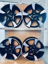 CMS C18 DSR 7,5x17 ET48 5x112 – 4er Set – Schwarz-Silber (F2)