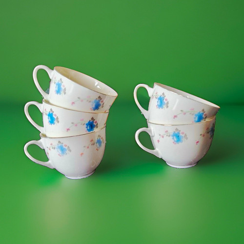 Porzellan kaffeetasse - 5x,