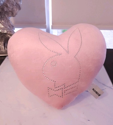 Playboy herz kissen plüsch - herz,
