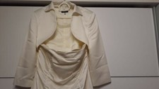 Brautkleid, 42, champagnerfarben mit Bolero von Mariposa, A-Form, makellos