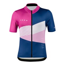 Kinder Fahrrad Trikot pink rosa Jersey Radtrikot Kurzarm Kurz Bike Rad Radshirt