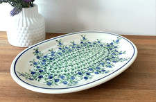 Original Bunzlauer Keramik Speiseplatte Teller 31 cm Wurstplatte Servierplatte