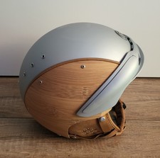 UNBENÜTZTER SKIHELM mit Case BOGNER Bamboo chrom Gr L/XL (58-62cm) Ski Helm