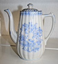 Sehr alte Kaffeekanne Echt Tuppack China Blau Tiefenfurt  Antik  Sammler Top