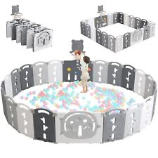 Laufgitter Baby Laufstall Baby Absperrgitter Faltbar Krabbelgitter Kunststoff DE