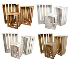 3er Set Dekokisten aus Holz