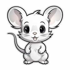 Car Decal Sticker Cute Mouse