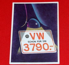 original VW Werbe Postkarte 1960 Käfer beetle 60s ad postcard 1500 oval bus 75