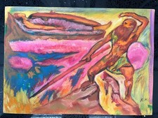 Koloman Moser Zeichnung auf