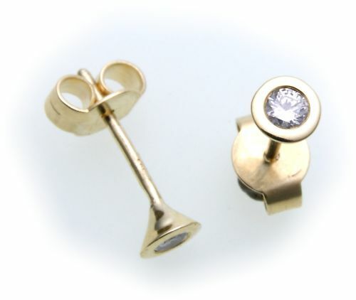 Damen ohrringe stecker - stecker, gold