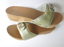 Scholl Holzpantolette Pescura Heel Sonder Modell 50 Jahre Dr. Scholls