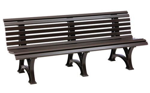 Bank aus kunststoff braun 200 - bank,