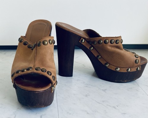 Moma leder clog metall nieten - moma-leder,