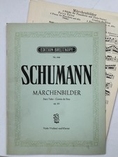 Noten . Schumann. Märchenbilder. Opus 113. Violine & Klavier. Mit Stimme.