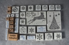 34 Stempel "Weihnachten - Motive & Schriften" von LaBlanche etc.  