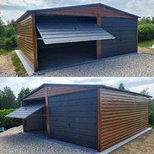 Doppelgarage 6x5 m Blechgarage Metallgarage Carport Lieferung + Montage Gratis