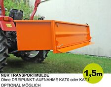 YERD Heck container Transport mulde Behälter 150 cm Box Kipp für Traktor kippbar