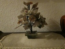 CHINA Skulptur JADE - Bäumchen echte JADE Jadesockel, 20'tes Jahrhundert, Nr.1