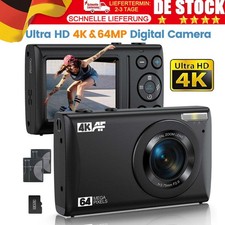 4K UHD 64MP Digitalkamera Fotokamera Kinder Kamera Kompaktkamera 18XDigital Zoom