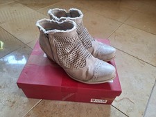 Schöne MUSTANG STIEFELETTE Gr. 40 taupe used, kaum getragen